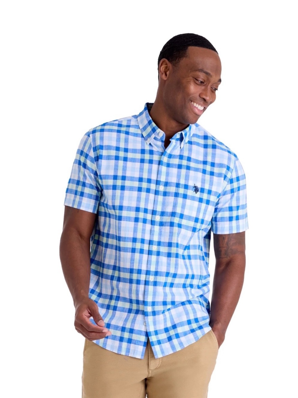 U.S. Polo Assn. Men's Short Sleeve Buttondown Shirts